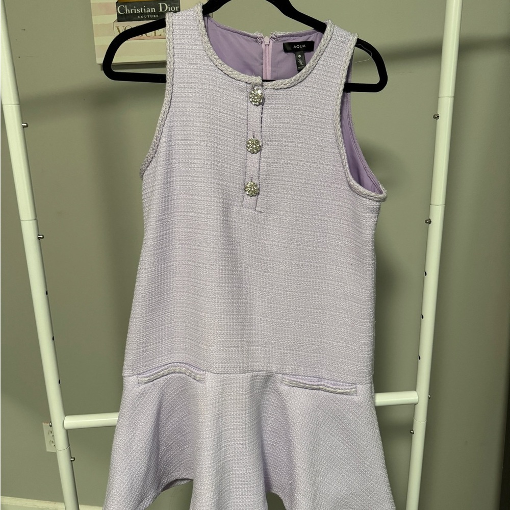 Aqua Lilac Sleeveless Dress